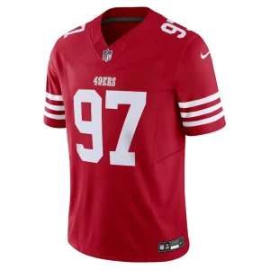 Nick bosa san francisco 49ers nike vapor f.u.s.e. limited jersey Scarlet M