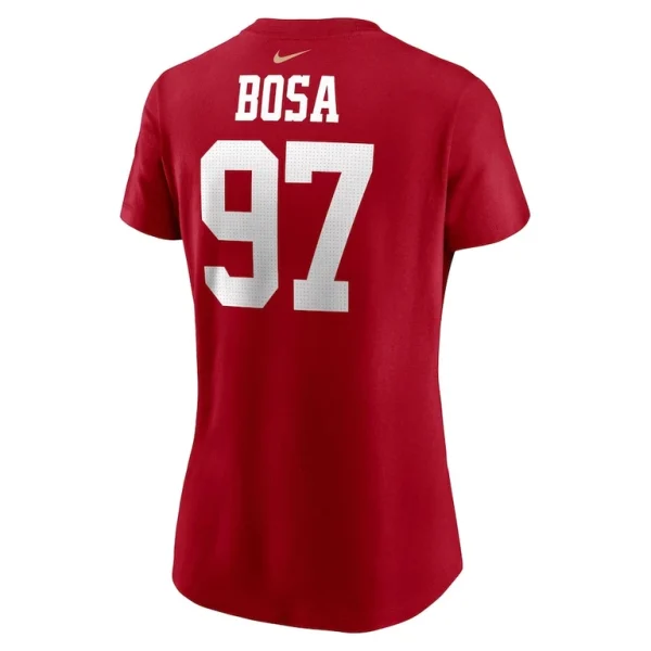 Nick bosa san francisco 49ers nike womens player name number t shirt Scarlet L
