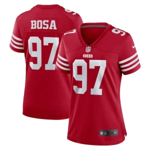 Nick bosa san francisco 49ers nike womens team game player jersey Scarlet