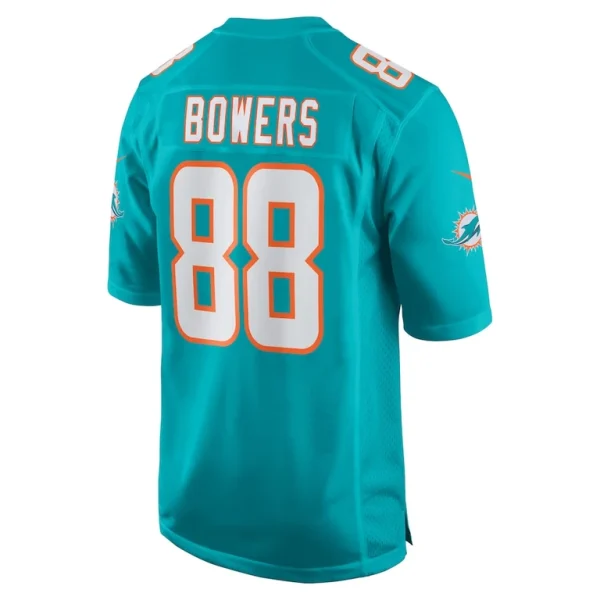 Nick bowers miami dolphins nike team game jersey Aqua L