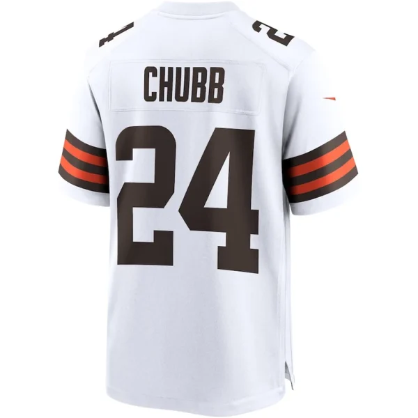 Nick chubb cleveland browns nike game jersey White L
