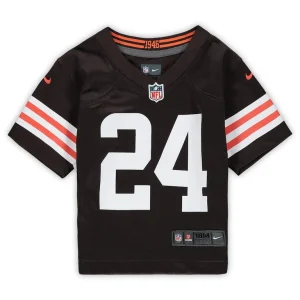 Nick chubb cleveland browns nike infant game jersey Brown 18 MO