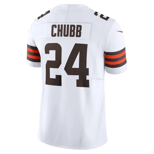 Nick chubb cleveland browns nike vapor f.u.s.e. limited jersey White L