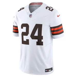 Nick chubb cleveland browns nike vapor f.u.s.e. limited jersey White M