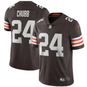 Nick chubb cleveland browns nike vapor limited jersey Brown