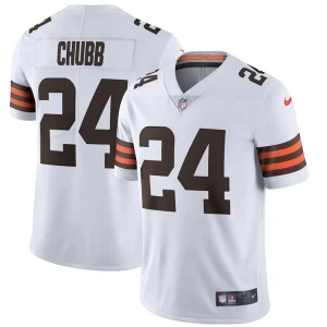 Nick chubb cleveland browns nike vapor limited jersey White