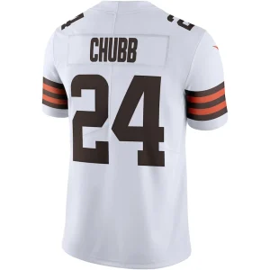 Nick chubb cleveland browns nike vapor limited jersey White L
