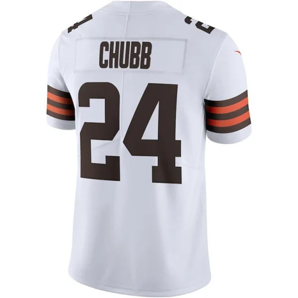 Nick chubb cleveland browns nike vapor limited jersey White L