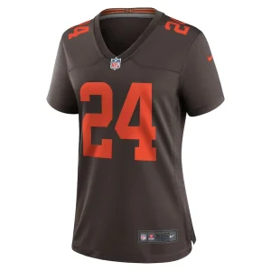 Nick chubb cleveland browns nike womens alternate game jersey Brown M