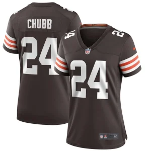 Nick chubb cleveland browns nike womens game jersey Brown
