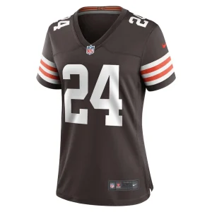 Nick chubb cleveland browns nike womens team game jersey Brown M