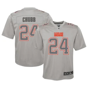 Nick chubb cleveland browns nike youth atmosphere game jersey Gray