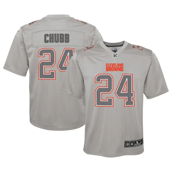 Nick chubb cleveland browns nike youth atmosphere game jersey Gray
