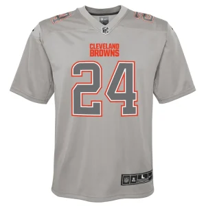 Nick chubb cleveland browns nike youth atmosphere game jersey Gray Yth M