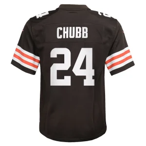 Nick chubb cleveland browns nike youth game jersey Brown Yth L