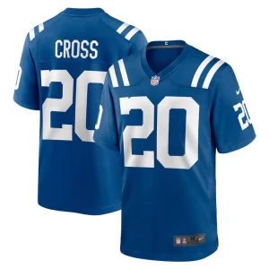 Nick cross indianapolis colts nike player game jersey Royal