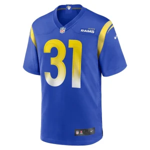 Nick hampton los angeles rams nike home game jersey Royal M