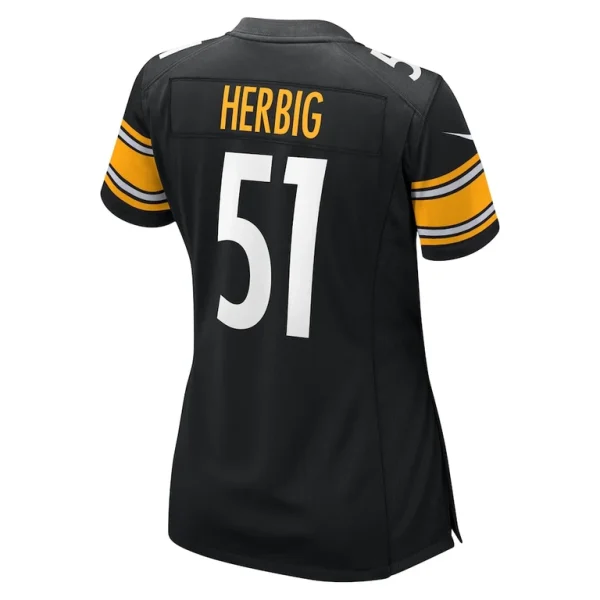 Nick herbig pittsburgh steelers nike womens game jersey Black L