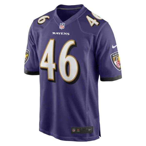 Nick moore baltimore ravens nike game jersey Purple M