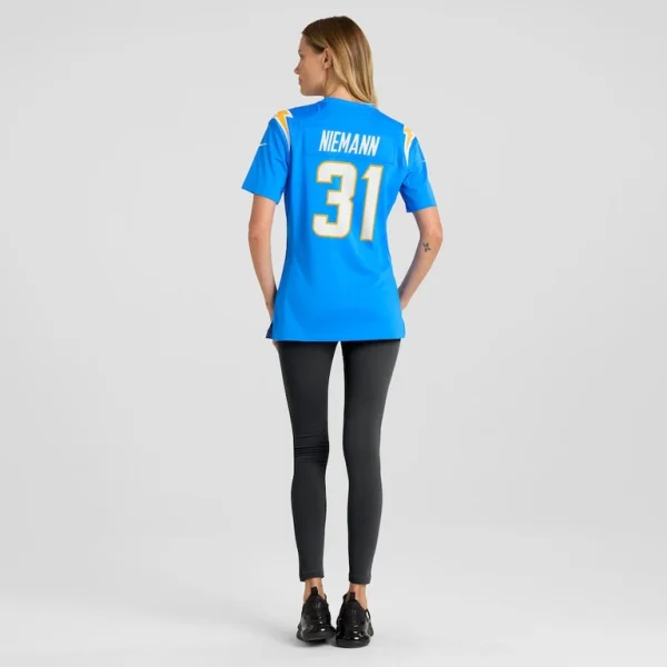 Nick niemann los angeles chargers nike womens game player jersey Powder blue 2XL