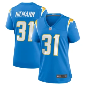 Nick niemann los angeles chargers nike womens game player jersey Powder blue