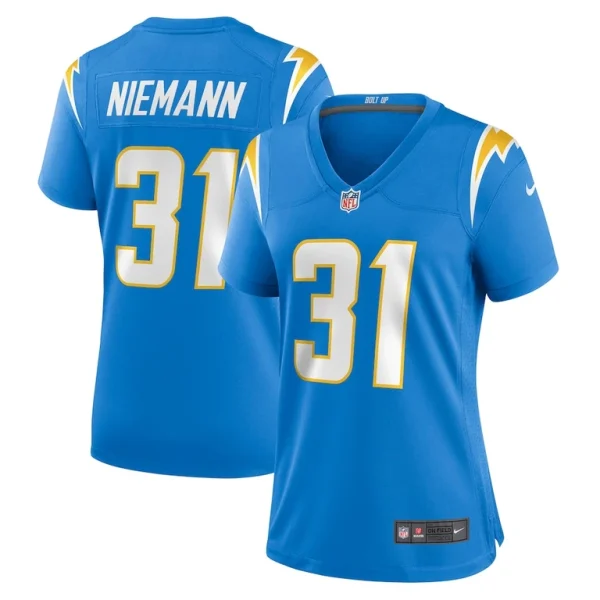 Nick niemann los angeles chargers nike womens game player jersey Powder blue