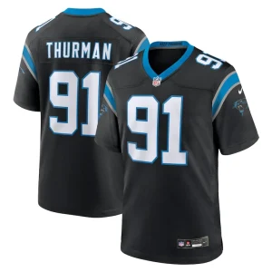 Nick thurman carolina panthers nike team game jersey Black