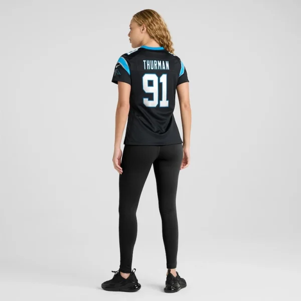 Nick thurman carolina panthers nike womens team game jersey Black 2XL