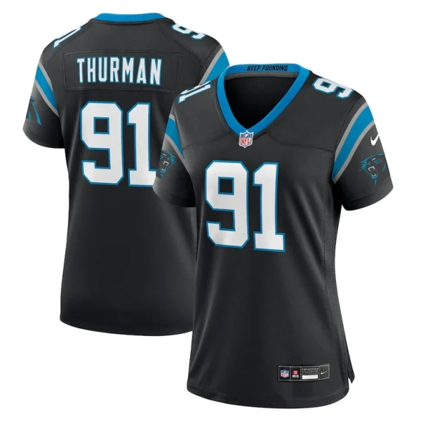 Nick thurman carolina panthers nike womens team game jersey Black