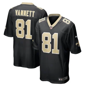 Nick vannett new orleans saints nike game jersey Black