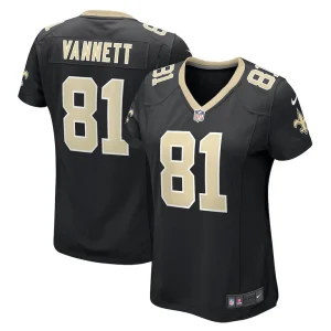 Nick vannett new orleans saints nike womens game jersey Black