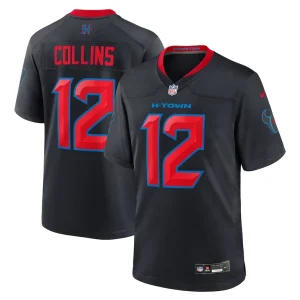 Nico collins houston texans nike 2nd alternate game jersey Navy