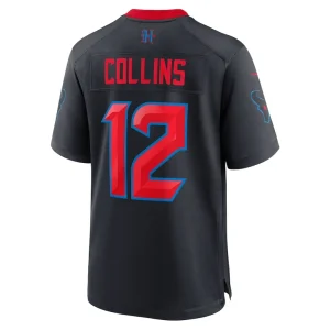 Nico collins houston texans nike 2nd alternate game jersey Navy L