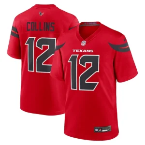 Nico collins houston texans nike alternate game jersey Red