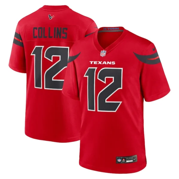 Nico collins houston texans nike alternate game jersey Red