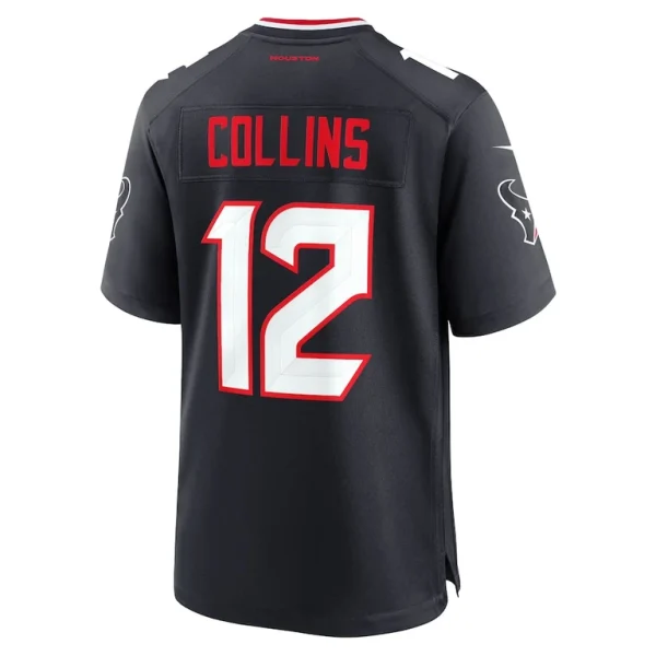 Nico collins houston texans nike game jersey Navy L
