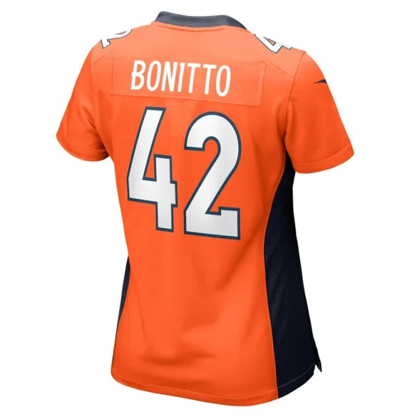 Nik bonitto denver broncos nike womens game player jersey Orange L