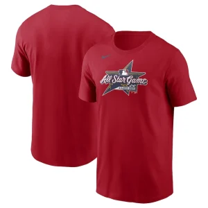 Nike 2025 mlb all star game logo t shirt Red