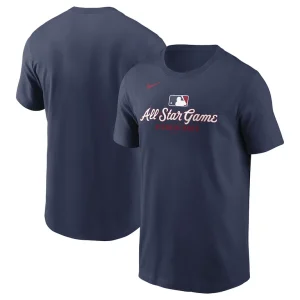 Nike 2025 mlb all star game wordmark t shirt Navy