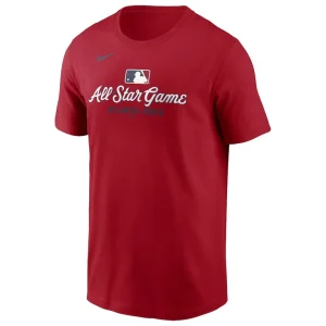 Nike 2025 mlb all star game wordmark t shirt Red M