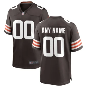 Nike cleveland browns custom game jersey Brown