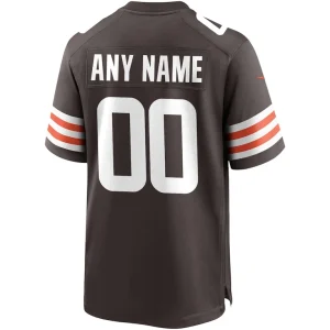 Nike cleveland browns custom game jersey Brown L