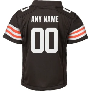 Nike cleveland browns youth custom game jersey Brown Yth L