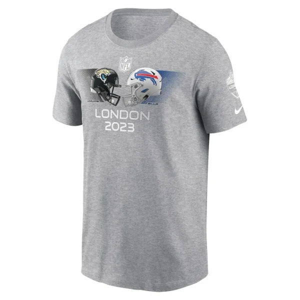 Nike jacksonville jaguars vs. buffalo bills 2023 london game t shirt Heather charcoal M