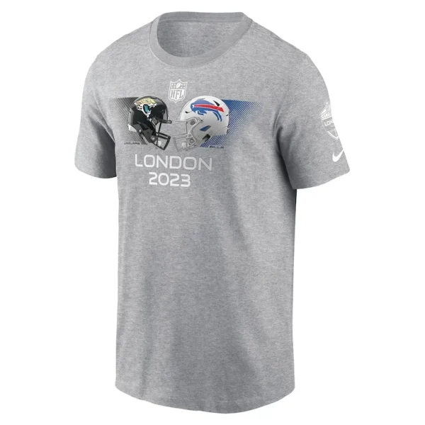 Nike jacksonville jaguars vs. buffalo bills 2023 london game t shirt Heather charcoal M