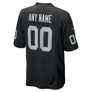 Nike las vegas raiders youth custom game jersey Black Yth L