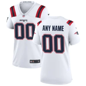 Nike new england patriots womens custom game jersey White
