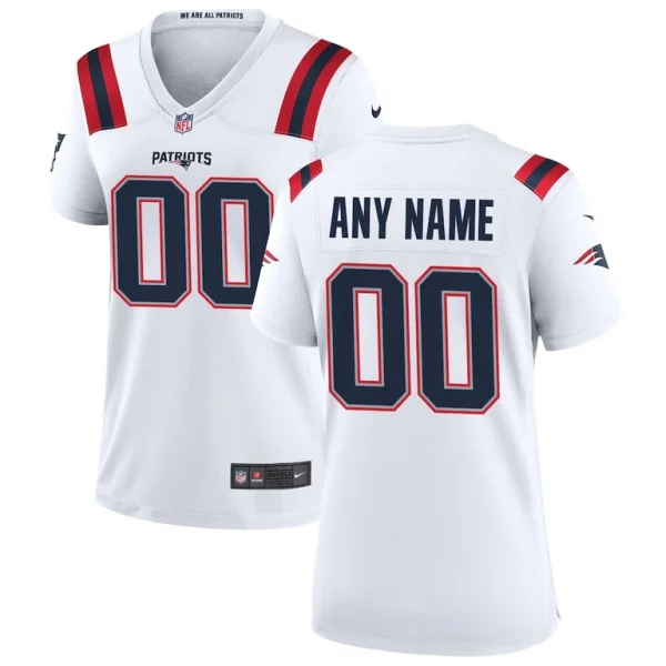 Nike new england patriots womens custom game jersey White