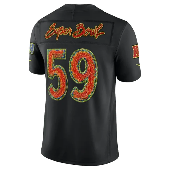 Nike super bowl lix limited jersey Black L