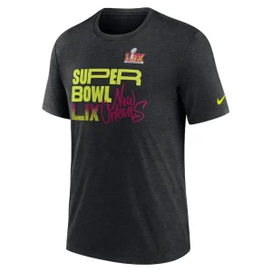 Nike super bowl lix tri blend t shirt Black M